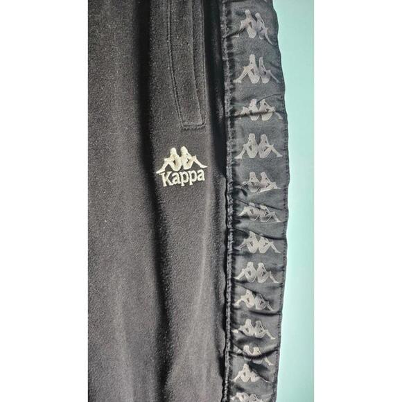 Kappa Men's Black Athletic Joggers with Logo Size Small - Picture 3 of 9